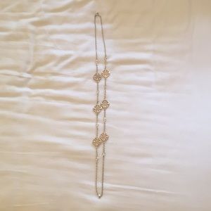 Gold long necklace